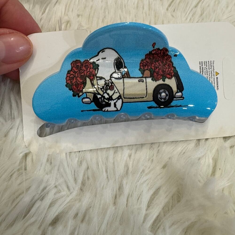 Snoopy romantic Peanuts hair clip claw colorful super cute